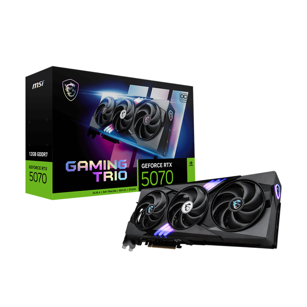 Видеокарта MSI GeForce RTX 5070 12G GAMING TRIO OC